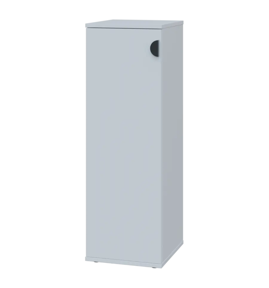 TN 3 - 3D kancelářská skříň, 1-dveřová, levá, 1107x360x400, bílá